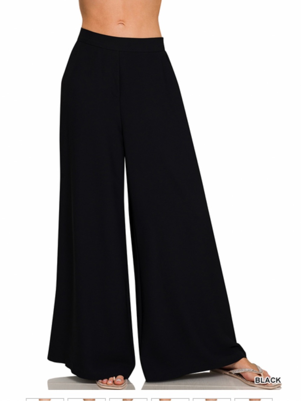 208 ❤️Zenana RELAXED FIT ELASTIC
WAISTED WIDE LEG PANTS